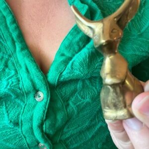 Mouse Brass Ring Holder